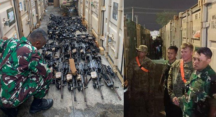 TNI Commander Ensures Container Sealed in Lampung Contains 618 Weapons